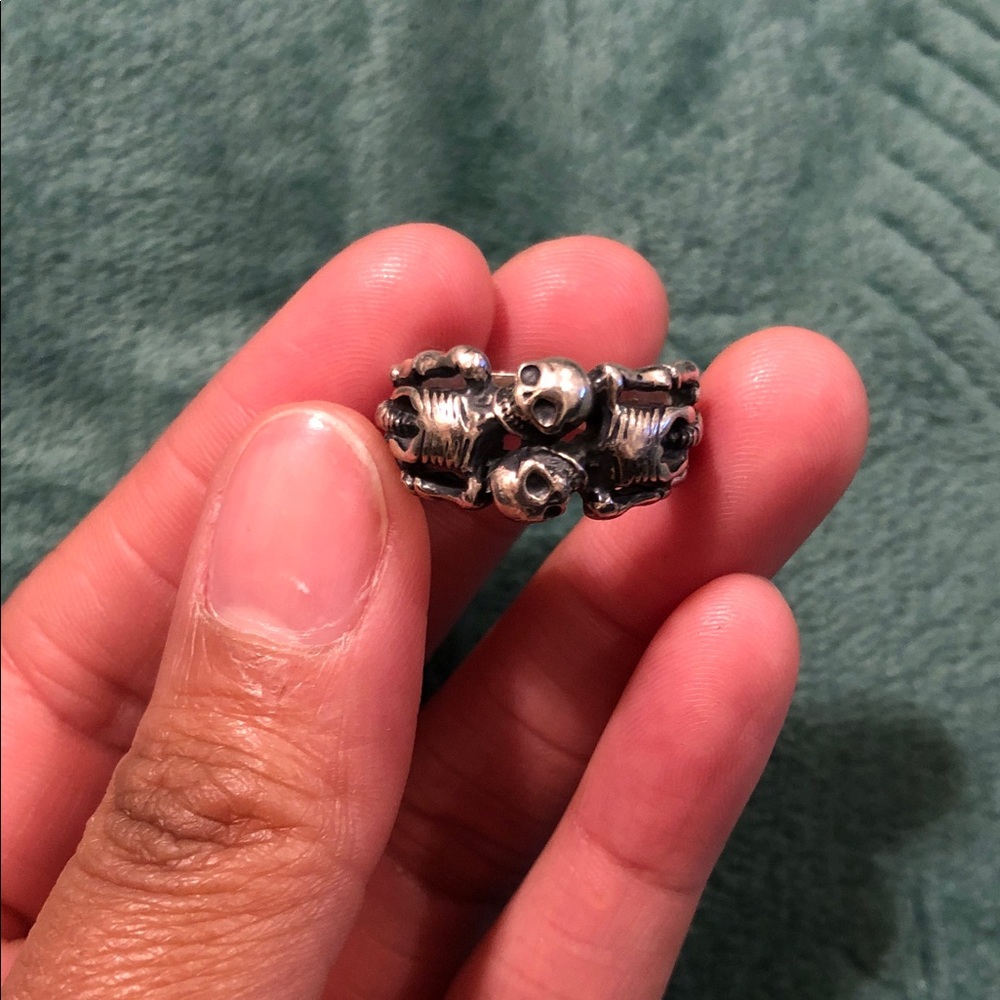 Silver Skull Ring - image 1
